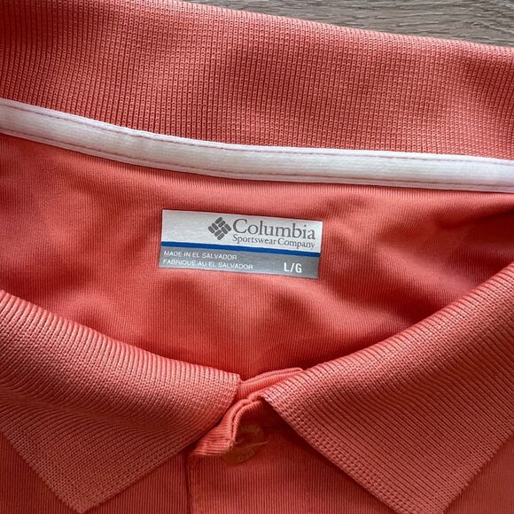 Columbia PFG Polo Men's Orange-Size L - Picture 5 of 6